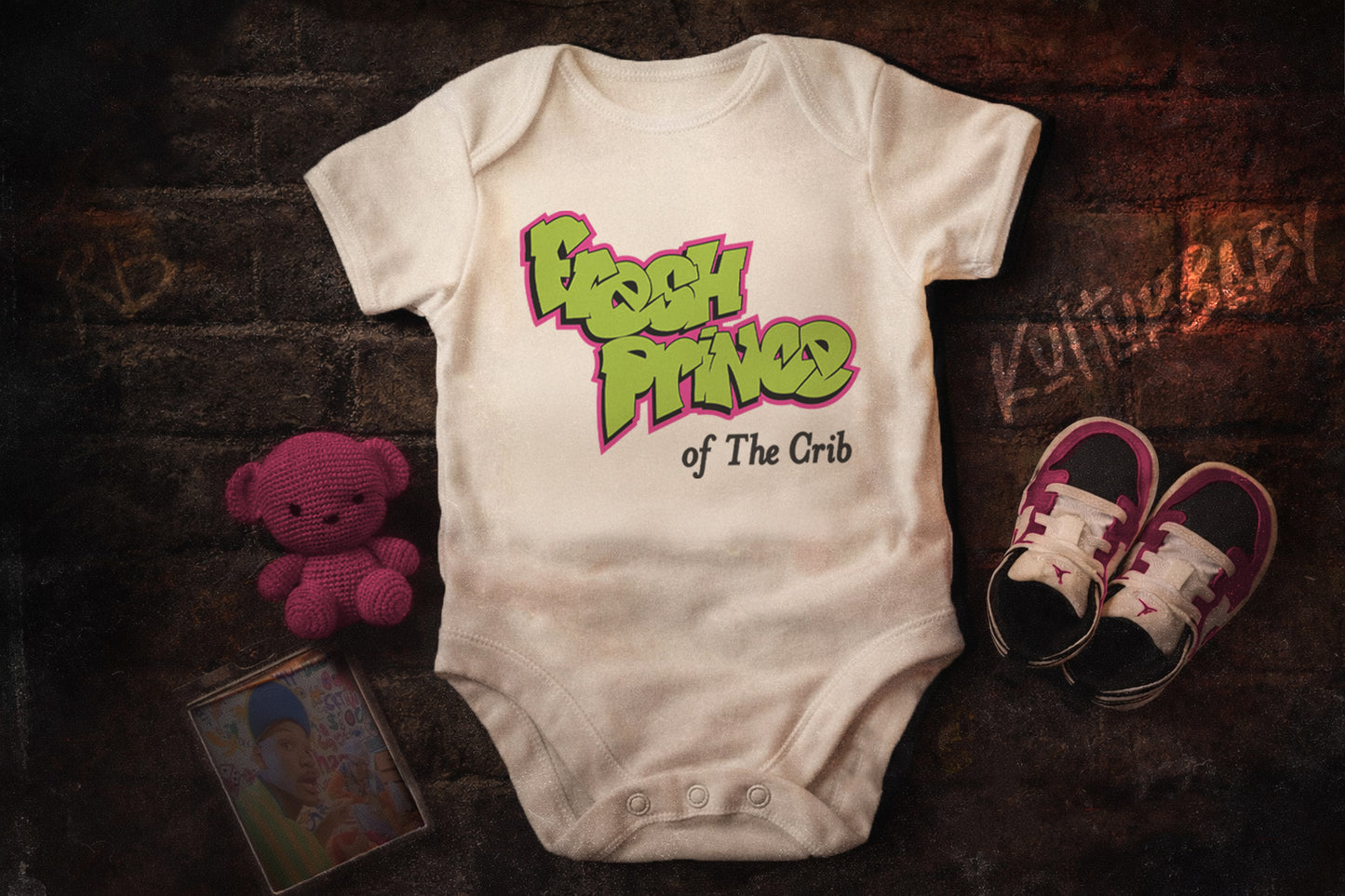 Fresh Prince of the Crib Baby Bodysuit, Streetwear Toddler T-shirt