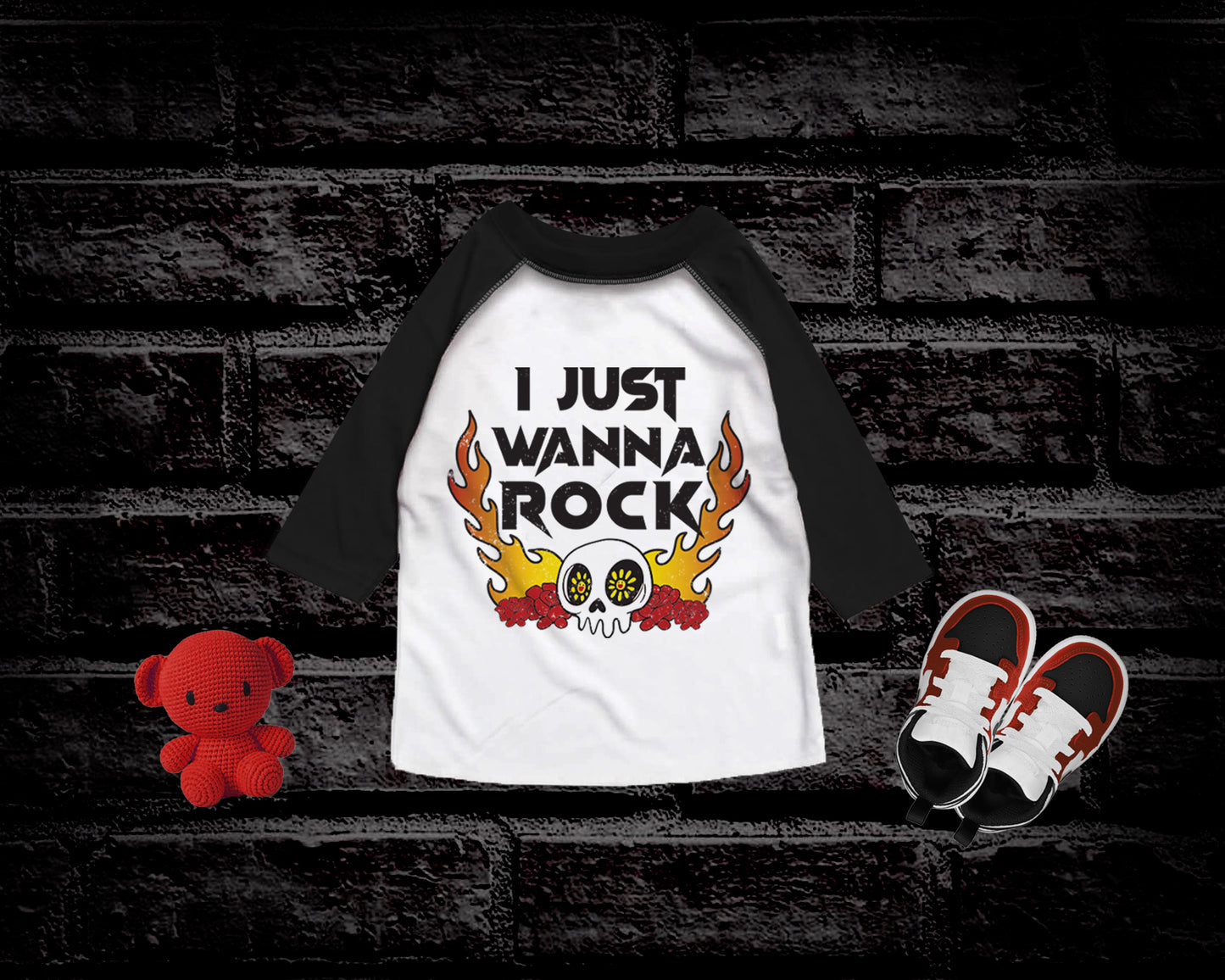 Just Wanna Rock Baby Bodysuit β Uzi Vert Inspired β Urban Streetwear Baby Onesie β Hip Hop Baby Outfit