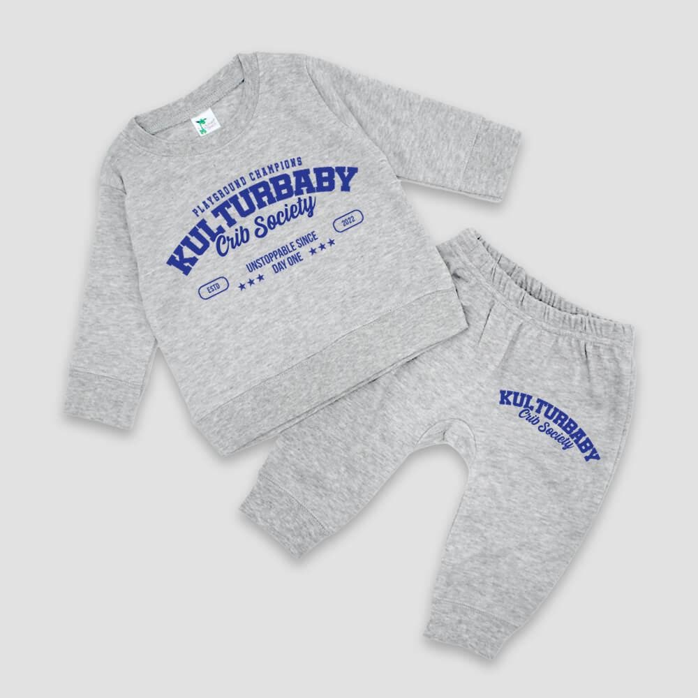 Varsity Baby Hoodie Set | Infant Hoodie & Jogger Pants | Baby Sweatsuit | Unisex Baby Outfit
