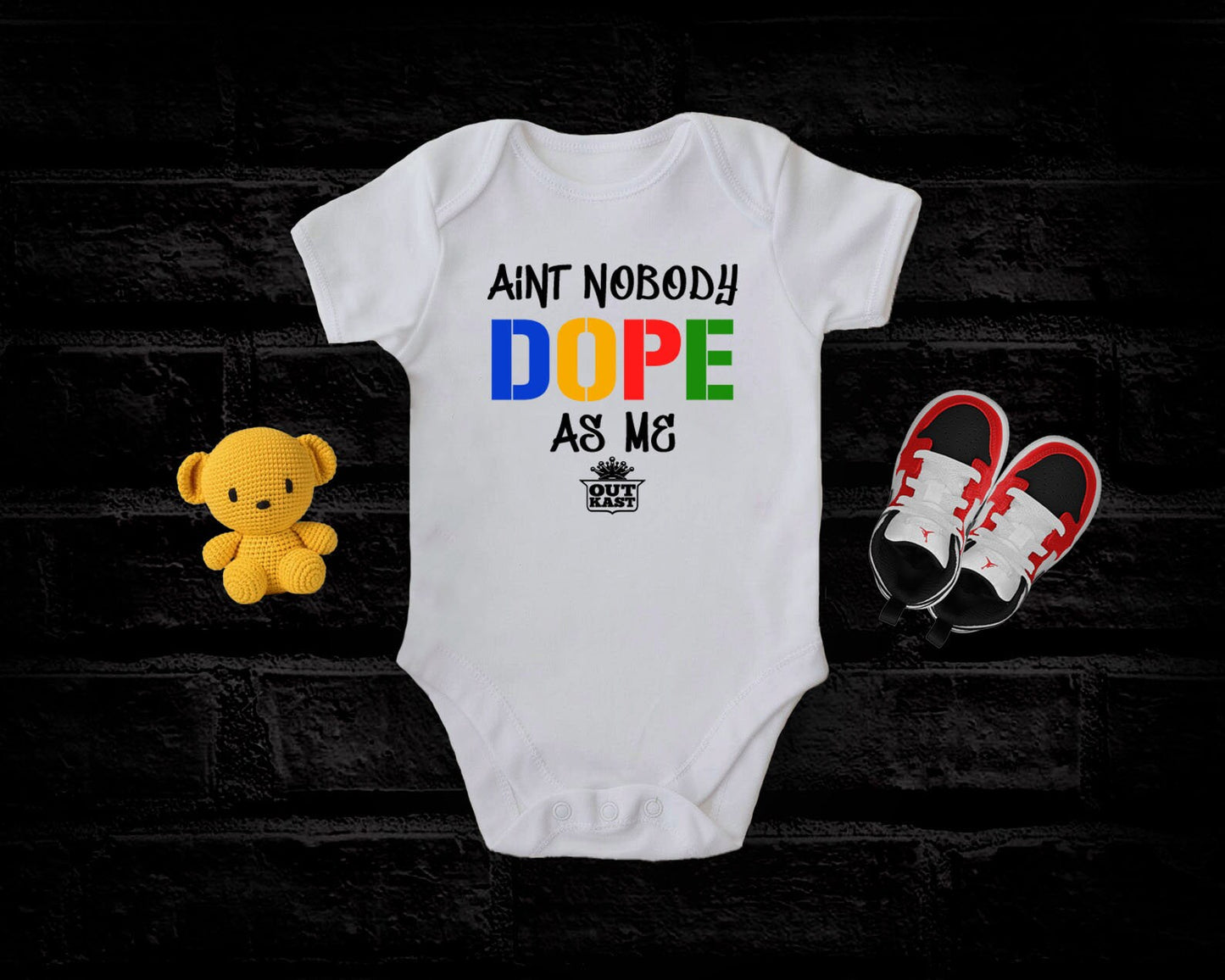 Aint Nobody Dope as Me So Fresh and So Clean Hip Hop Rapper Baby Bodysuit Toddler T-Shirt