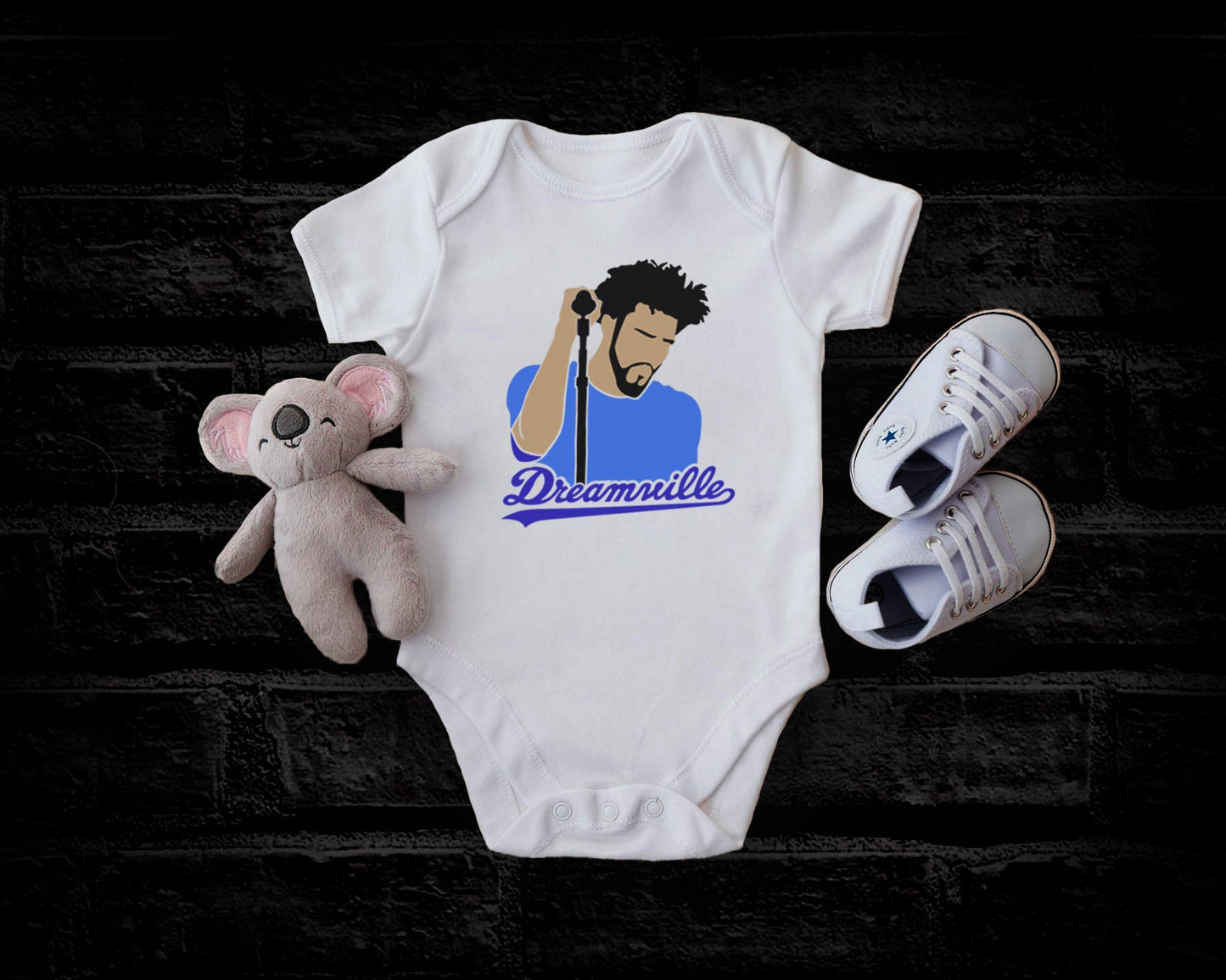 Dreamville Blue Tour Hip Hop Rapper Baby Bodysuit Toddler T-Shirt