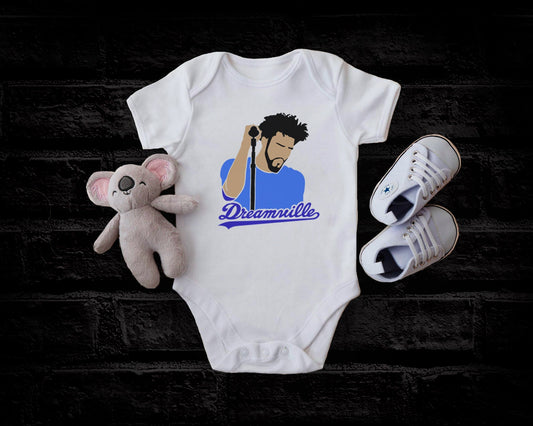 Dreamville Blue Tour Hip Hop Rapper Baby Bodysuit Toddler T-Shirt