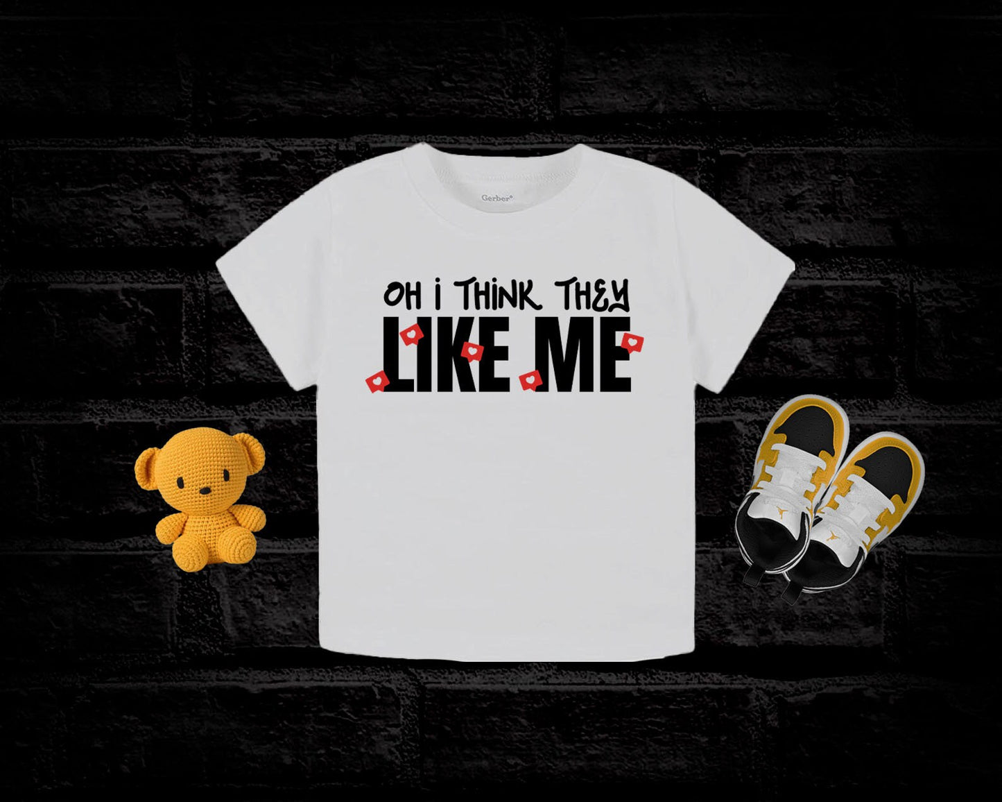 Oh I Think They Like Me Hip Hop Rapper Baby Bodysuit Toddler T-Shirt