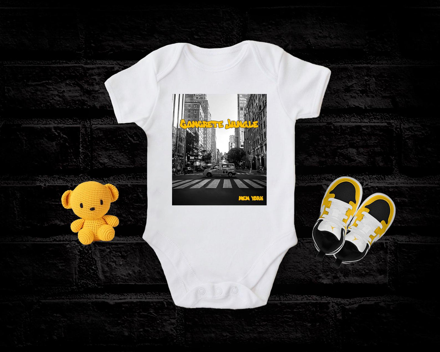 Concrete Jungle Hip Hop Rapper Baby Bodysuit Toddler T-Shirt